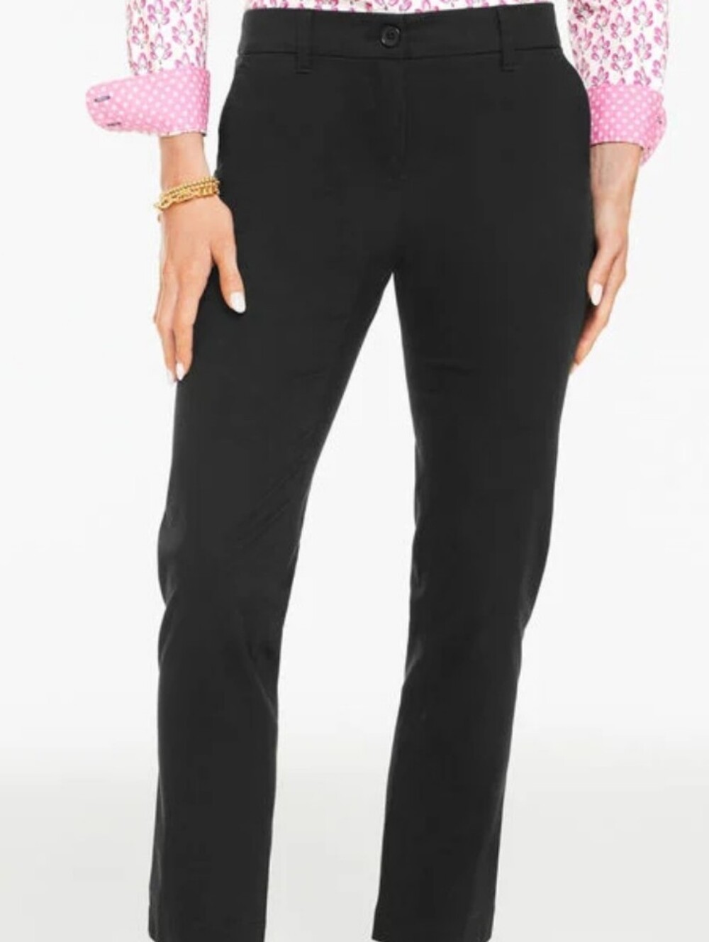 TALBOTS Heritage Twill Perfect Crop Pants - Size 18 Wide